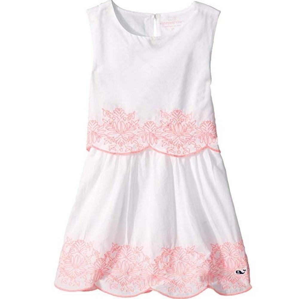Vineyard Vines embroidered tiered shift dress
